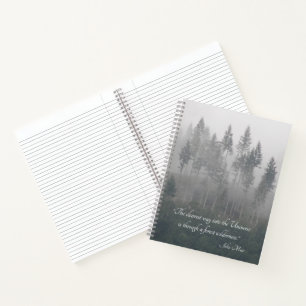 John Muir Zitat Wald Wildnis Notizblock