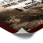 John Muir zitieren Plakat der Art der Gebirge (Ecke)