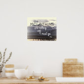 John Muir zitiert das Plakat der Berge (Küche)