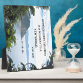 John Muir: "Zwischen zwei Kiefern ist eine Tür" Fotoplatte (Seite)