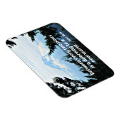 John Muir: "Zwischen zwei Kiefern ist eine Tür" Magnet (Rechte Seite)