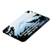 John Muir: "Zwischen zwei Kiefern ist eine Tür" Magnet (Linke Seite)