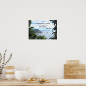 John Muir: "Zwischen zwei Kiefern ist eine Tür" Poster (Küche)