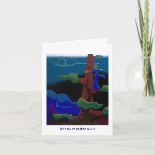 john muir's aeolian music -notecard karte (Vorderseite)