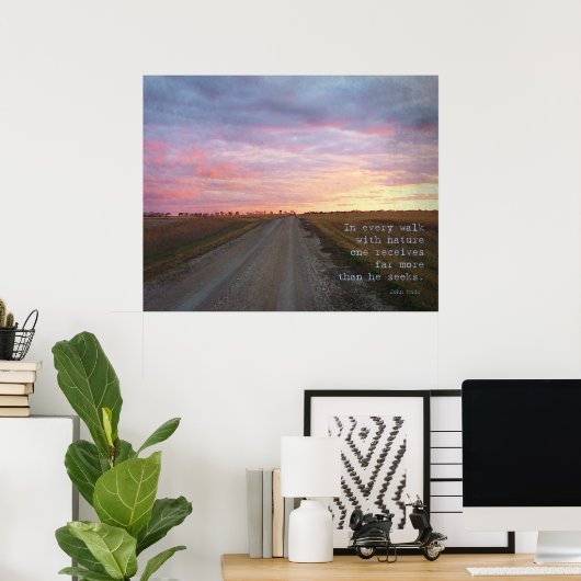 John Muir's Walk Poster (Heimbüro)