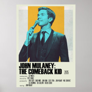 John Mulaney - Comeback Kid Alternative Art Movi Poster
