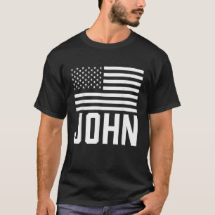 John Name Forename Personalisiert Birthday Usa T-Shirt