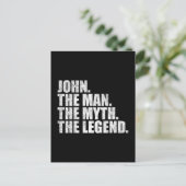 John Name, John Der Mann Der Mythos Die Legende Postkarte (Stehend Vorderseite)