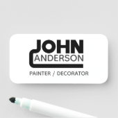 John Name Tag Namensschild (Beispiel)