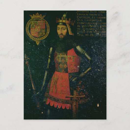 John of Gaunt, Herzog von Lancaster Postkarte (Vorderseite)