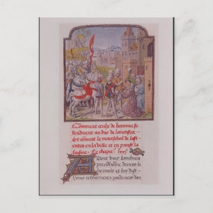 John of Gaunt wird von den Bürgern empfangen Postkarte