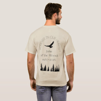 John of the Woods- Vorder- und Rückseitendesign T- T-Shirt