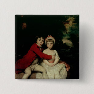 John Parker und seine Schwester Theresa, 1779 Button