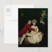 John Parker und seine Schwester Theresa, 1779 Postkarte (Vorne/Hinten)