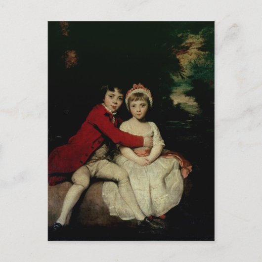 John Parker und seine Schwester Theresa, 1779 Postkarte (Vorderseite)