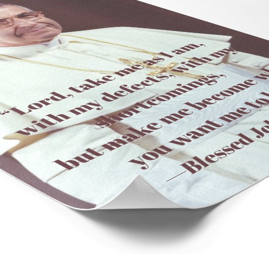 John Paul I Print Poster (Ecke)