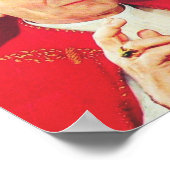 John Paul II Bishop von Rom Poster (Ecke)
