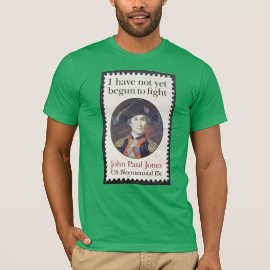 John Paul Jones Briefmarke T-Shirt (Vorderseite)