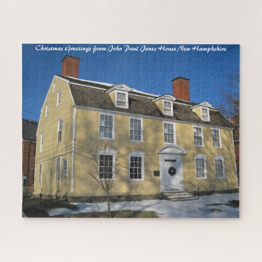 John Paul Jones House. Weihnachtsgrüße Puzzle (Horizontal)