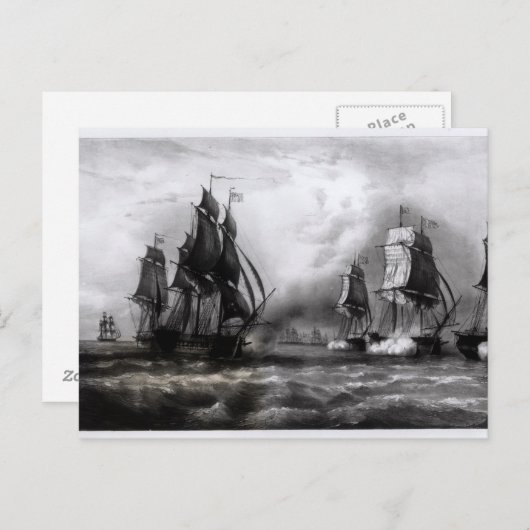 John Paul Jones's 'Ranger' Ship, 1793 Postkarte (Vorne/Hinten)
