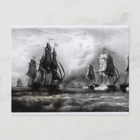 John Paul Jones's 'Ranger' Ship, 1793 Postkarte (Vorderseite)