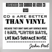 John Peel Quotes Poster! Poster (Vorne)
