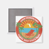 John Pennekamp Coral Reef Staat Park Magnet (Vorderseite/Rückseite)