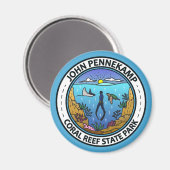 John Pennekamp Coral Reef Staat Park Travel Art Magnet (Vorderseite/Rückseite)