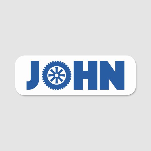 John Petrol Head Namensschild (Vorderseite)