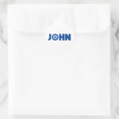 John Petrol Head Runder Aufkleber (Tasche)