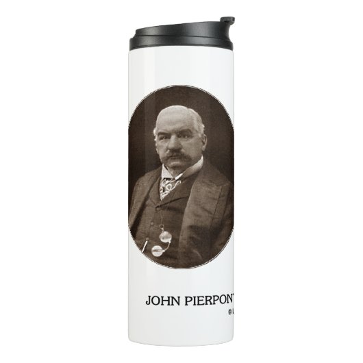 John Pierpont Morgan No Problem Can Be Solved Thermosbecher (Nach links gedreht)
