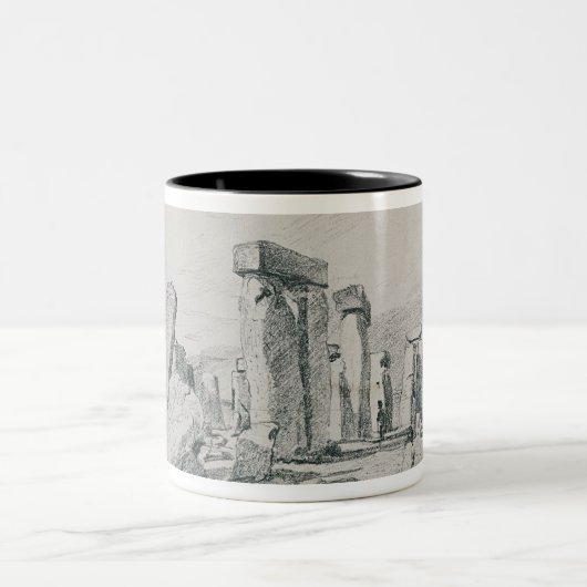John-Polizist | Stonehenge, Wiltshire, 1820 Zweifarbige Tasse (Mittel)