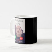 John Pork ruft Anrufbeantworter an Kaffeetasse (Vorderseite Links)