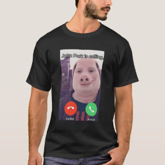 John Pork ruft Anrufbeantworter an T-Shirt