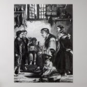 John Pounds unterrichtet Kinder auf seiner Zuhause Poster (Vorne)