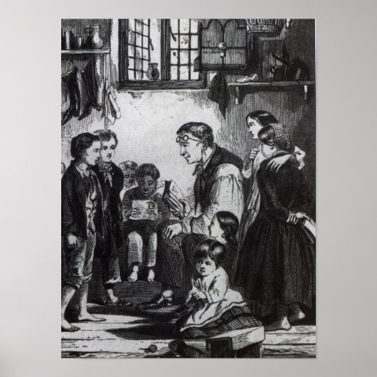 John Pounds unterrichtet Kinder auf seiner Zuhause Poster (Vorne)