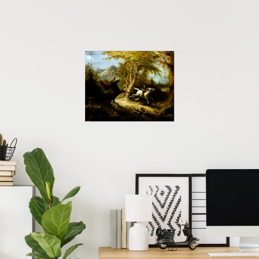 John Quidor, der kopflose Pferd, der Ichabod verfo Poster (Heimbüro)