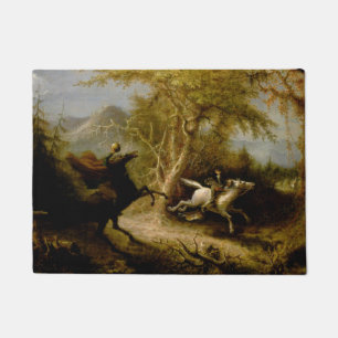 John Quidor Legend of Sleepy Hollow Headless Horse Fußmatte