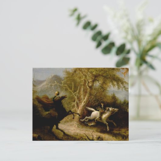 John Quidor Legend of Sleepy Hollow Headless Horse Postkarte (Stehend Vorderseite)