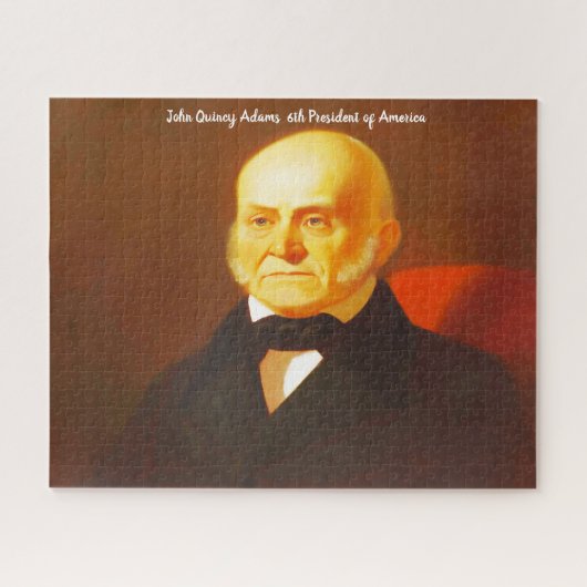 John Quincy Adams 6. Präsident von Amerika. Puzzle (Horizontal)