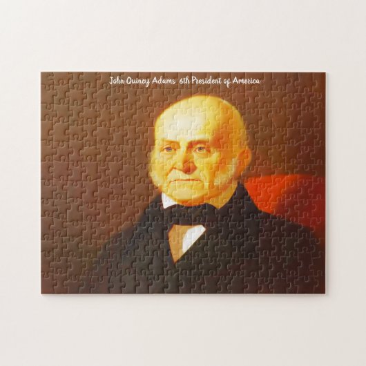 John Quincy Adams 6. Präsident von Amerika. Puzzle (Horizontal)