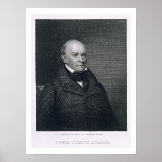 John Quincy Adams, eingraviert von John Wesley Par Poster (Vorne)