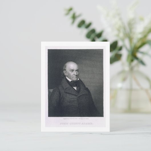 John Quincy Adams, eingraviert von John Wesley Par Postkarte (Stehend Vorderseite)