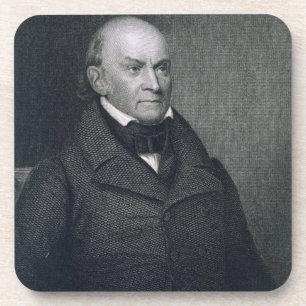 John Quincy Adams, graviert von John Wesley Getränkeuntersetzer