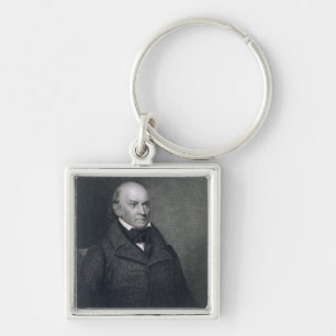 John Quincy Adams, graviert von John Wesley Schlüsselanhänger