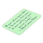 John Quincy Adams Leadership Zitat Magnet (Linke Seite)