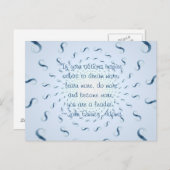 John Quincy Adams Leadership Zitat Postkarte (Vorne/Hinten)