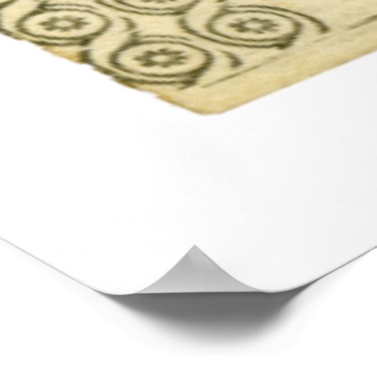 John Quincy Adams ORIGINAL Unterzeichneter Karo Poster (Ecke)