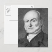 John Quincy Adams Postkarte (Vorne/Hinten)