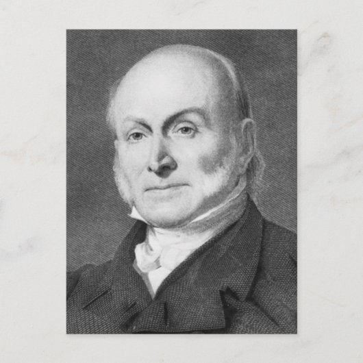 John Quincy Adams Postkarte (Vorderseite)